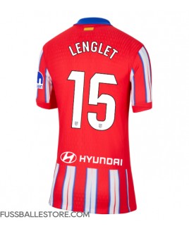 Günstige Atletico Madrid Clement Lenglet #15 Heimtrikot Damen 2024-25 Kurzarm